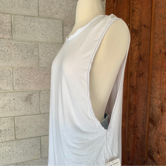 Free People The It Muscle White Sleeveless Tank Top Sz XS - Picture 5 of 14
